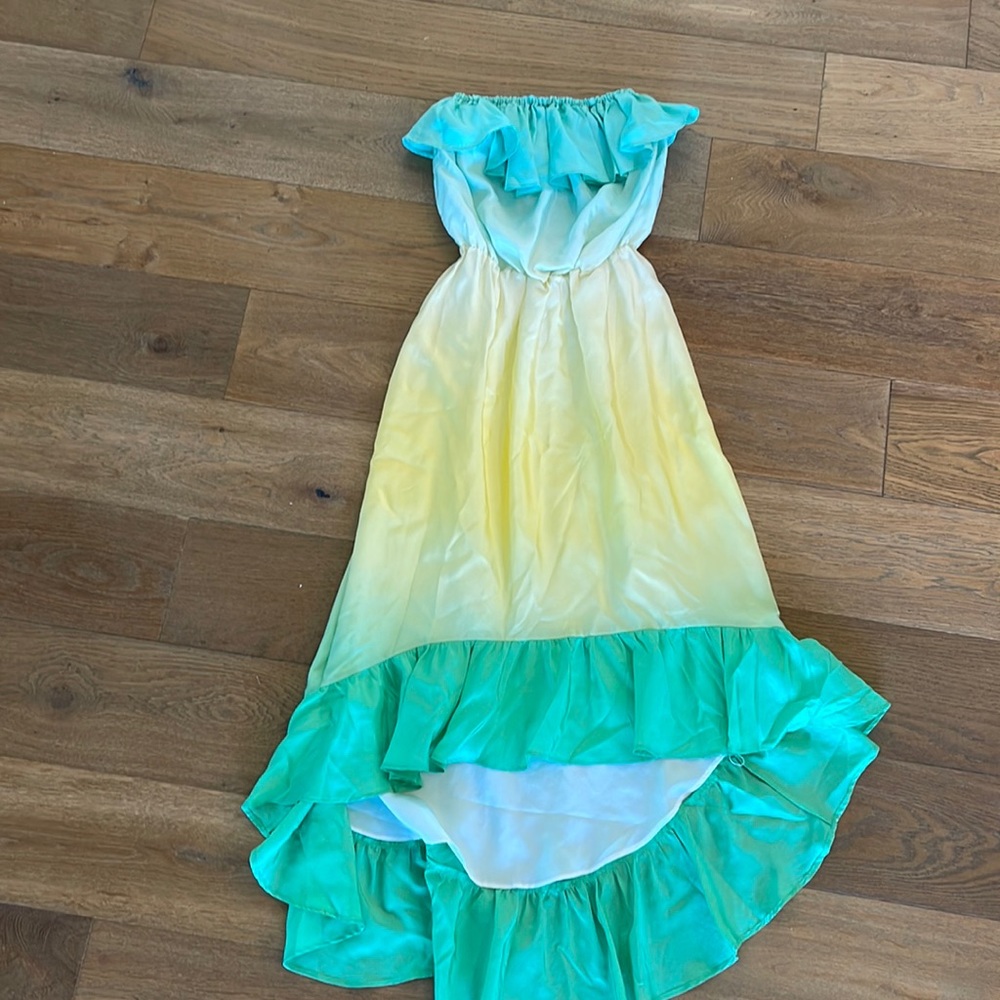Lilly Pulitzer Caldwell Dress Dip Dye Silk Habotai NWT XS